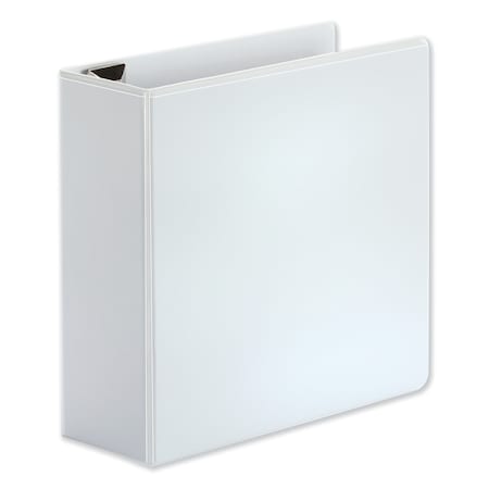 Deluxe Easy-to-Open D-Ring View Binder, 3 Rings, 4 In. Capacity, 11 X 8.5, White